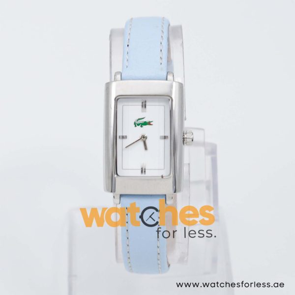 Lacoste Women’s Quartz Sky Blue Leather Strap White Dial 21mm Watch 2000522