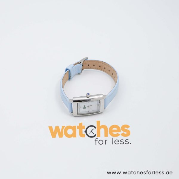 Lacoste Women’s Quartz Sky Blue Leather Strap White Dial 21mm Watch 2000522