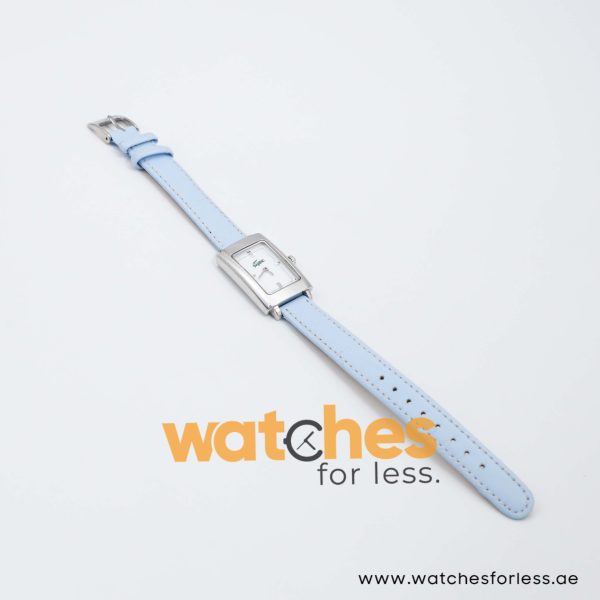 Lacoste Women’s Quartz Sky Blue Leather Strap White Dial 21mm Watch 2000522