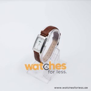 Lacoste Women’s Quartz Dark Brown Leather Strap White Dial 21mm Watch LC303140131/1