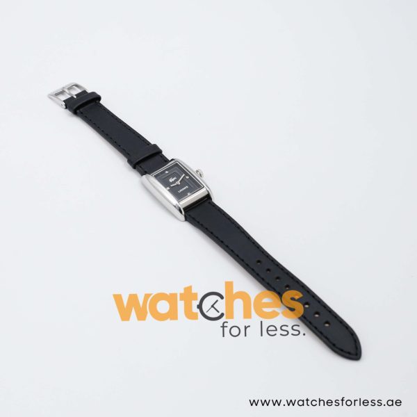 Lacoste Women’s Quartz Black Leather Strap Black Dial 24mm Watch 2000643