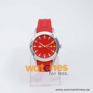 Lacoste Men’s Quartz Red Silicone Strap Red Dial 42mm Watch 2010631