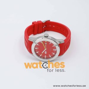 Lacoste Men’s Quartz Red Silicone Strap Red Dial 42mm Watch 2010631