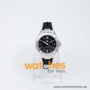 Lacoste Women’s Quartz Black & White Silicone Strap Black Dial 37mm Watch 2000817