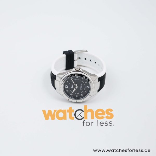 Lacoste Women’s Quartz Black & White Silicone Strap Black Dial 37mm Watch 2000817