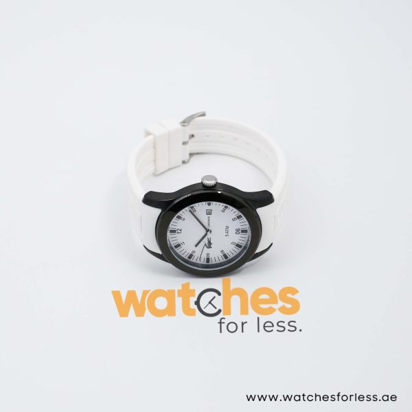 Lacoste Men’s Quartz White Silicone Strap White Dial 42mm Watch 2010674