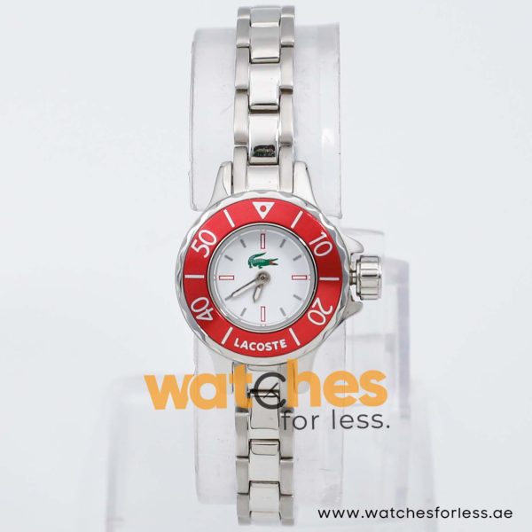 Lacoste Women’s Quartz Silver Stainless Steel White Dial 23mm Watch 20031814