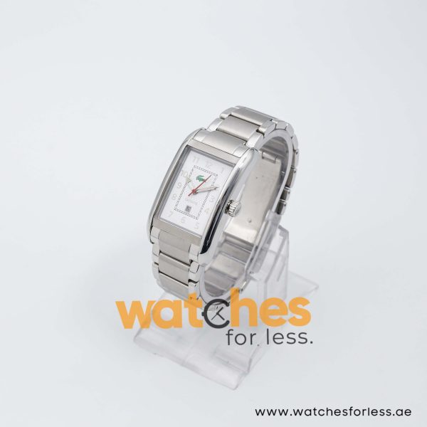 Lacoste Men’s Quartz Silver Stainless Steel White Dial 29mm Watch 2010599