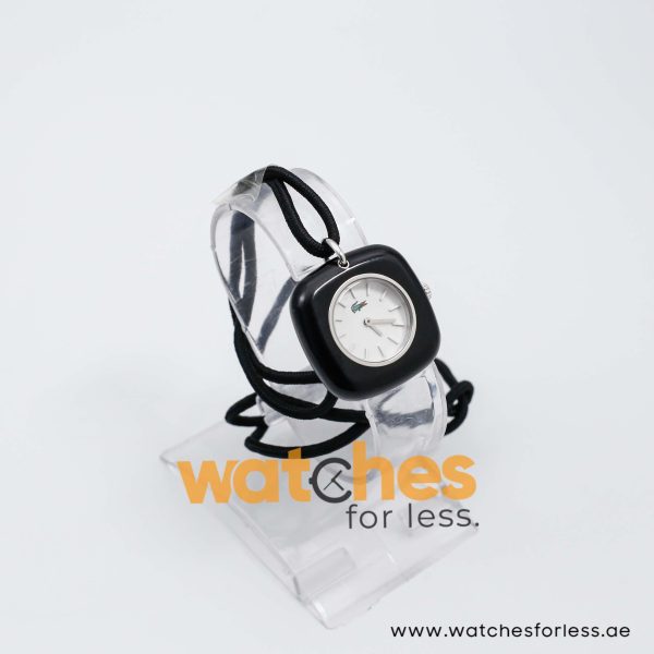 Lacoste Women’s Quartz Black Nylon Holder Strings White Dial 32mm Watch 2000400