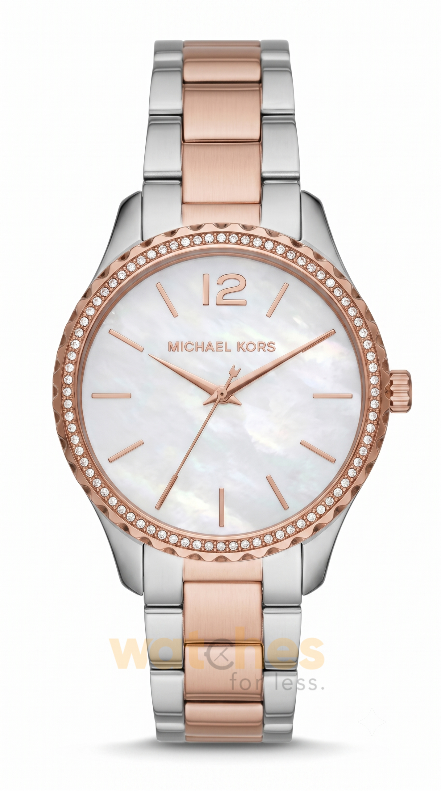 Michael Kors Women’s Quartz Two Tone Stainless Steel White Dial 38mm Watch MK4667 UAE DUBAI AJMAN SHARJAH ABU DHABI RAS AL KHAIMA UMM UL QUWAIN ALAIN FUJAIRAH