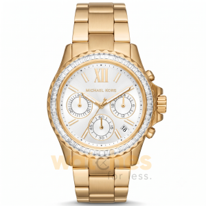 Michael Kors Women’s Quartz Gold Stainless Steel White Dial 36mm Watch MK7212
