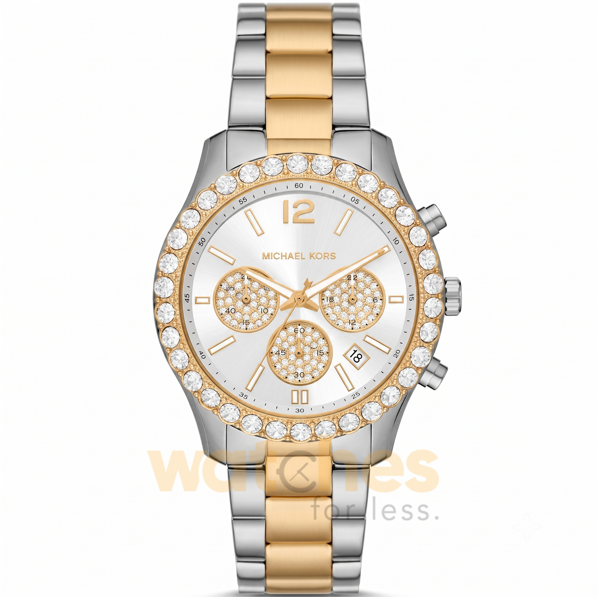 Michael Kors Women’s Quartz Two Tone Stainless Steel White Dial 40mm Watch MK7415 UAE DUBAI AJMAN SHARJAH ABU DHABI RAS AL KHAIMA UMM UL QUWAIN ALAIN FUJAIRAH