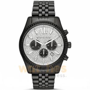 Michael Kors Men’s Quartz Black Stainless Steel Silver Dial 45mm Watch MK8605 UAE DUBAI AJMAN SHARJAH ABU DHABI RAS AL KHAIMA UMM UL QUWAIN ALAIN FUJAIRAH
