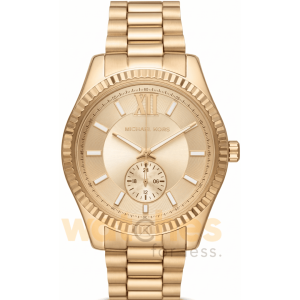 Michael Kors Men’s Quartz Gold Stainless Steel Gold Dial 45mm Watch MK8947