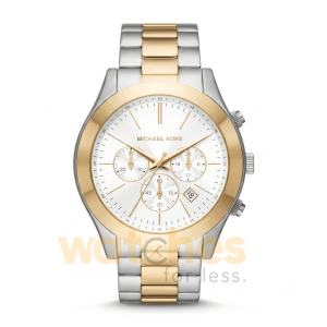 Michael Kors Men’s Quartz Two Tone Stainless Steel White Dial 44mm Watch MK8986 UAE DUBAI AJMAN SHARJAH ABU DHABI RAS AL KHAIMA UMM UL QUWAIN ALAIN FUJAIRAH