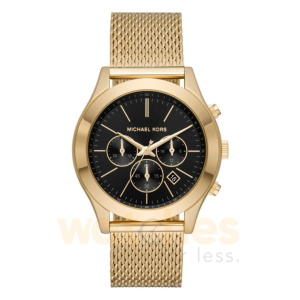 Michael Kors Men’s Quartz Gold Stainless Steel Black Dial 44mm Watch MK9057 UAE DUBAI AJMAN SHARJAH ABU DHABI RAS AL KHAIMA UMM UL QUWAIN ALAIN FUJAIRAH