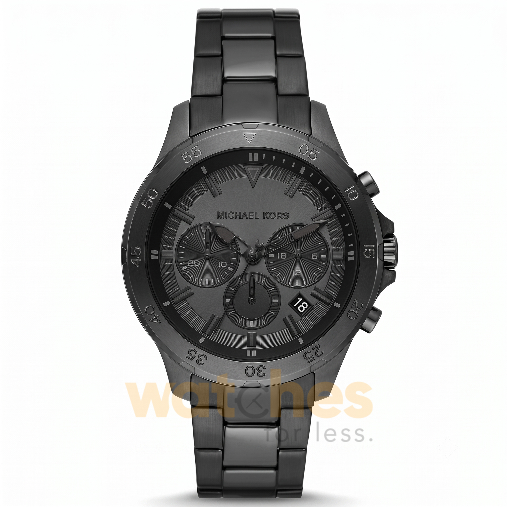 Michael Kors Men’s Quartz Black Stainless Steel Black Dial 43mm Watch MK9109