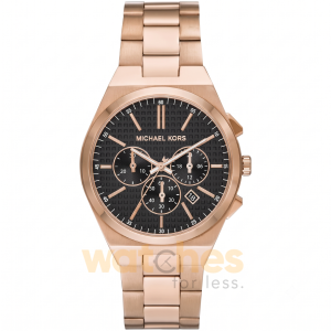 Michael Kors Men’s Quartz Rose Gold Stainless Steel Black Dial 41mm Watch MK9119