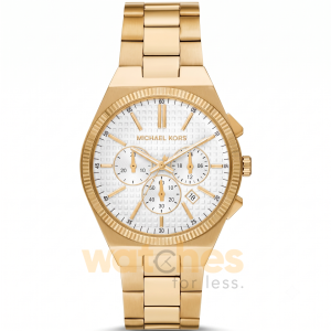 Michael Kors Men’s Quartz Gold Stainless Steel White Dial 41mm Watch MK9120