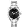 Guess Men’s Quartz Silver Stainless Steel Black Dial 42mm Watch GW0542G1