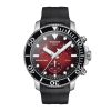 TISSOT Men’s Quartz Swiss Made Black Silicone Strap Red Dial 45mm Watch T120.417.17.421.00 UAE DUBAI AJMAN SHARJAH ABU DHABI RAS AL KHAIMA UMM UL QUWAIN ALAIN FUJAIRAH