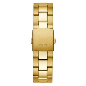 Guess Men’s Quartz Gold Stainless Steel Black Dial 45mm Watch GW0488G2