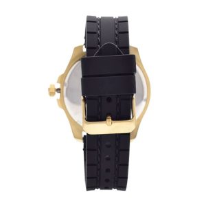 Guess Men’s Quartz Black Silicone Strap Black Dial 46mm Watch W0798G3