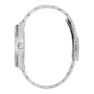 Guess Men’s Quartz Silver Stainless Steel Black Dial 42mm Watch GW0542G1