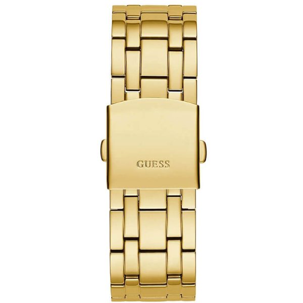 Guess Men’s Quartz Gold Stainless Steel Black Dial 44mm Watch GW0455G2