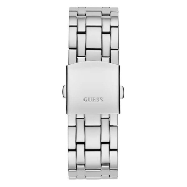 Guess Men’s Quartz Silver Stainless Steel Silver Dial 44mm Watch GW0455G1
