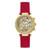 Guess Women’s Quartz Red Silicone Strap Gold Dial 36mm Watch GW0484L1 UAE DUBAI AJMAN SHARJAH ABU DHABI RAS AL KHAIMA UMM UL QUWAIN ALAIN FUJAIRAH