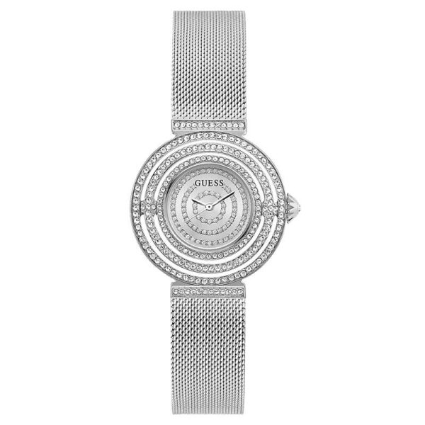 Guess Women’s Quartz Silver Stainless Steel Silver Dial 32mm Watch GW0550L1 UAE DUBAI AJMAN SHARJAH ABU DHABI RAS AL KHAIMA UMM UL QUWAIN ALAIN FUJAIRAH