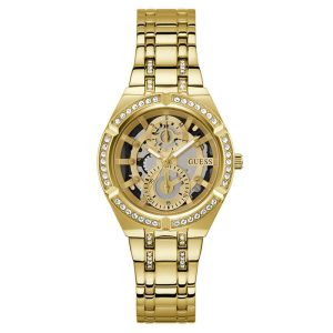 Guess Women’s Quartz Gold Stainless Steel Gold Dial 36mm Watch GW0604L2