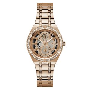 Guess Women’s Quartz Rose Gold Stainless Steel Rose Gold Dial 36mm Watch GW0604L3
