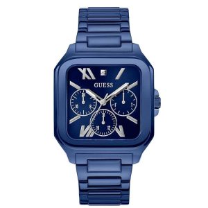Guess Men’s Quartz Blue Stainless Steel Blue Dial 42mm Watch GW0631G3