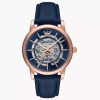 Emporio Armani Men’s Automatic Blue Leather Strap Blue Dial 43mm Watch AR60050 UAE DUBAI AJMAN SHARJAH ABU DHABI RAS AL KHAIMA UMM UL QUWAIN ALAIN FUJAIRAH