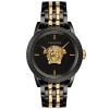 Versace Men’s Quartz Swiss Made Two-tone Stainless Steel Black Dial 43mm Watch VERD01119