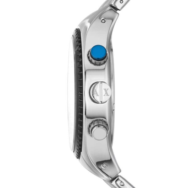 Armani Exchange Men’s Quartz Silver Stainless Steel Silver Dial 45mm Watch AX1602
