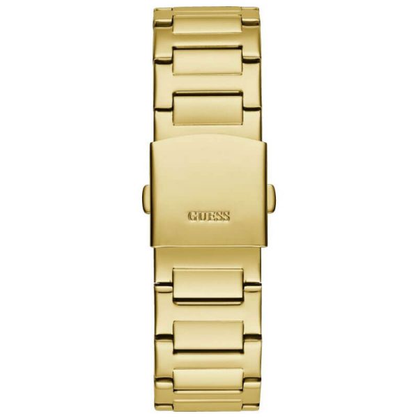 Guess Men’s Quartz Gold Stainless Steel Black Dial 46mm Watch GW0576G2