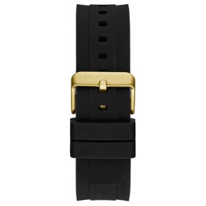 Guess Men’s Quartz Black Silicone Strap Black Dial 46mm Watch GW0583G2