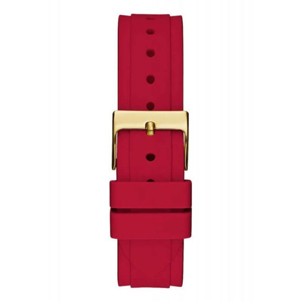 Guess Women’s Quartz Red Silicone Strap Gold Dial 36mm Watch GW0484L1 UAE DUBAI AJMAN SHARJAH ABU DHABI RAS AL KHAIMA UMM UL QUWAIN ALAIN FUJAIRAH