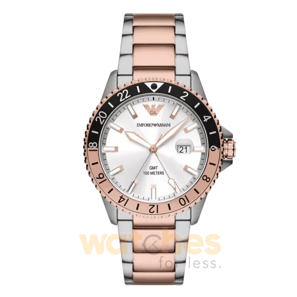Emporio Armani Men’s Quartz Two-tone Stainless Steel Silver Dial 42mm Watch AR11591 UAE DUBAI AJMAN SHARJAH ABU DHABI RAS AL KHAIMA UMM UL QUWAIN ALAIN FUJAIRAH