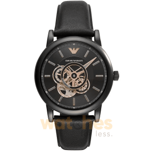 Emporio Armani Men’s Automatic Black Leather Strap Black Dial 43mm Watch AR60012 UAE DUBAI AJMAN SHARJAH ABU DHABI RAS AL KHAIMA UMM UL QUWAIN ALAIN FUJAIRAH