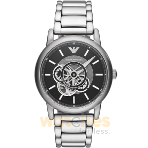 Emporio Armani Men’s Automatic Silver Stainless Steel Black Dial 43mm Watch AR60021 UAE DUBAI AJMAN SHARJAH ABU DHABI RAS AL KHAIMA UMM UL QUWAIN ALAIN FUJAIRAH