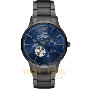 Emporio Armani Men’s Automatic Gunmetal Stainless Steel Blue Dial 43mm AR60056