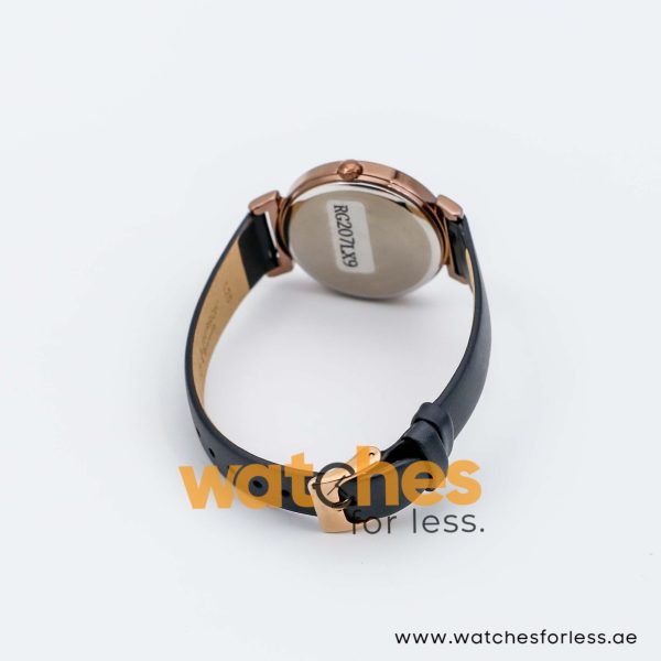 Lorus by Seiko Women’s Quartz Black Leather Strap Brown Dial 34mm Watch RG207LX9