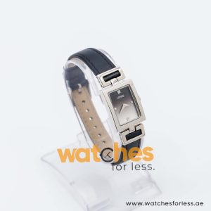 Lorus by Seiko Women’s Quartz Black Leather Strap Black & Silver Dial 20mm Watch Y120X049
