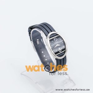 Lorus by Seiko Women’s Quartz Black Leather Strap Black Dial 27mm Watch RRW15CX9