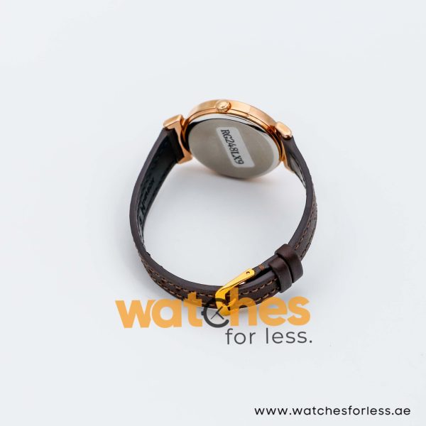 Lorus by Seiko Women’s Quartz Dark Brown Leather Strap Silver Dial 34mm Watch RG248LX9 UAE DUBAI AJMAN SHARJAH ABU DHABI RAS AL KHAIMA UMM UL QUWAIN ALAIN FUJAIRAH