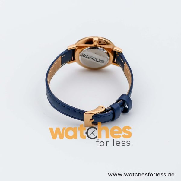 Lorus by Seiko Women’s Quartz Navy Blue Leather Strap Silver Dial 32mm Watch RG292LX9